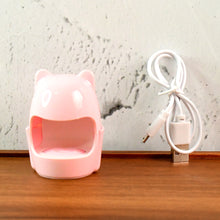 Mini LED Nail Dryer – USB Rechargeable Bear-Shaped Gel Curing Lamp
