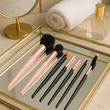 7 Pcs Premium Makeup Brush Set – Dual-Tone Handles & Soft Bristles