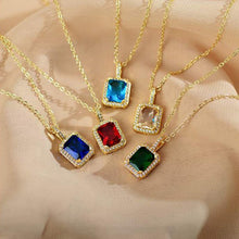 Stone Pendant Necklace Chain Set with Earrings – Elegant Jewellery for Women & Girls