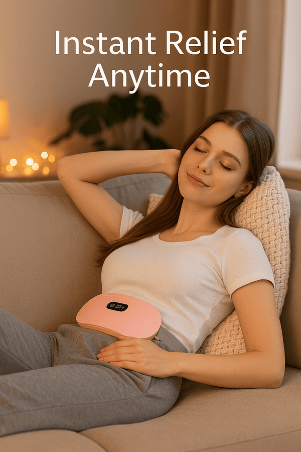 Portable Cordless Heating Pad for Menstrual Cramps & Back Pain Relief