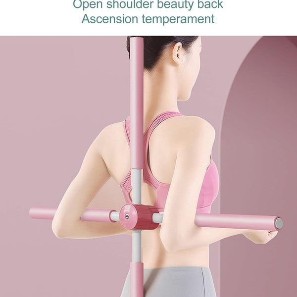 Posture Stretching Stick – Adjustable Yoga Stick for Shoulder & Back Correction