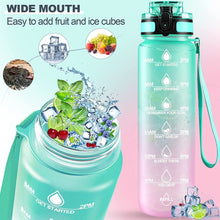 Motivational Water Bottle with Straw & Time Marker – BPA-Free & Leakproof