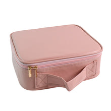 Premium LED Light Makeup Organizer Box – Portable Cosmetic Case with Touch Mirror