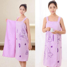 Soft Cotton Bathrobe Towel Dress – Quick-Dry & Wearable Design