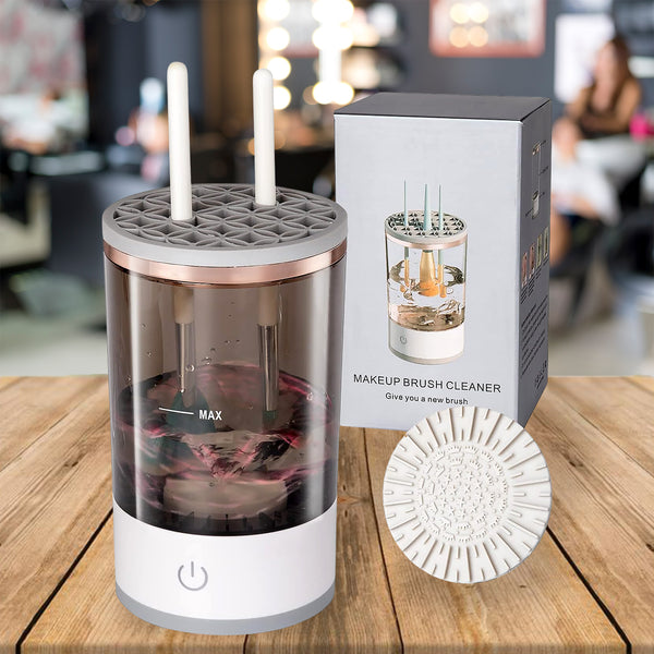 Automatic Makeup Brush Cleaner – Fast Electric Brush Washer & Organizer