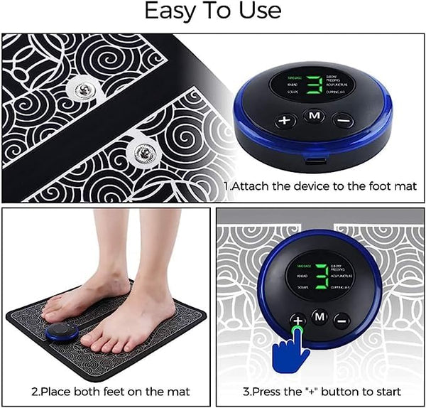 EMS Foot Massager – Portable Foot & Leg Relief with Circulation Boost