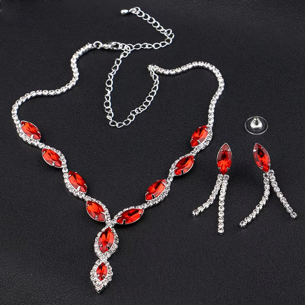 Necklace & Earrings Buti Set – Elegant Wedding & Party Jewellery for Women