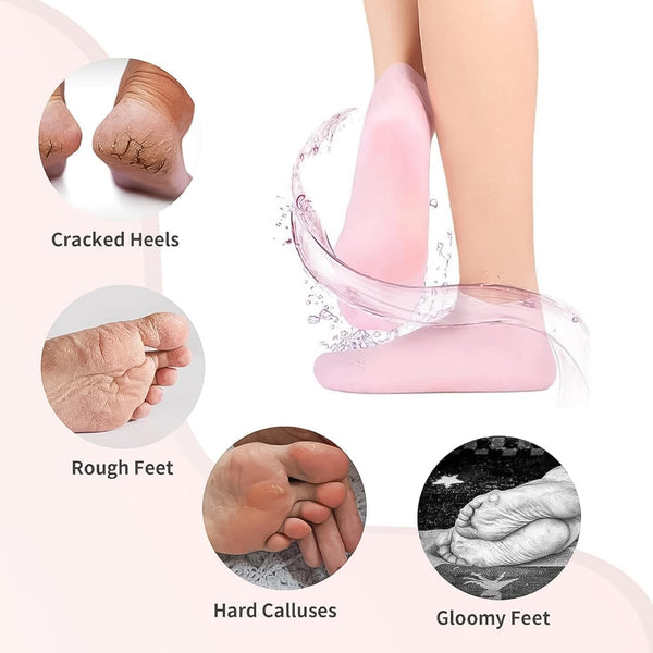 Silicone Moisturizing Socks – Softening &amp; Repairing Dry, Cracked Feet