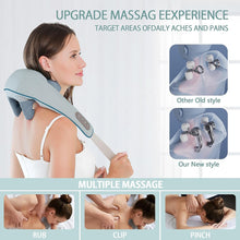 Cordless Neck & Shoulder Massager with Heat – Deep Relaxation Anywhere (USB Rechargeable) (1 Pc)